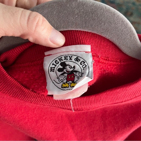 Vintage Disney Sweatshirt Women's XL Mickey & Co. Mickey & Mouse Crew Neck 90s - Picture 8 of 9